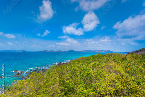 Small peninsula in Bay of Islands ,Cape in to the sea © banjongseal324