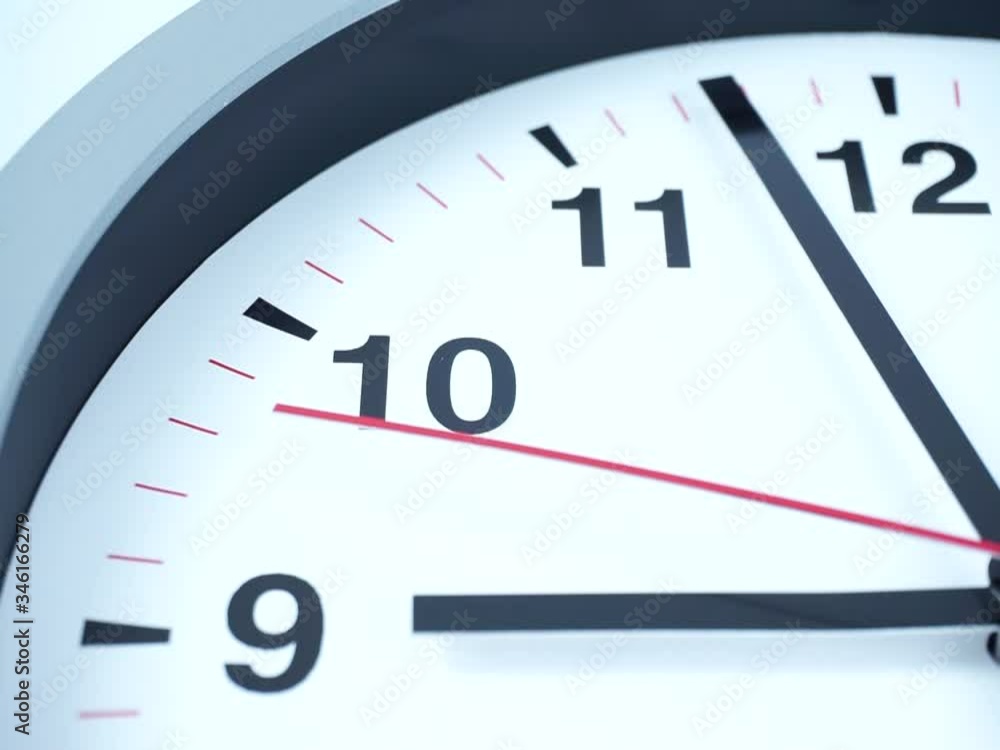 Closeup Gray wall watch, face beginning of time 08.58 am or pm, Clock minute walk slowly, Time concept. Closeup Gray wall watch, face beginning of time 08.58 am or pm, Clock minute walk slowly, Time concept.