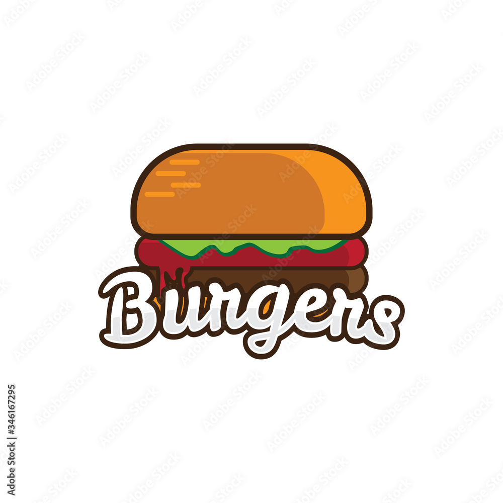 Burgers Logo illustration template vector