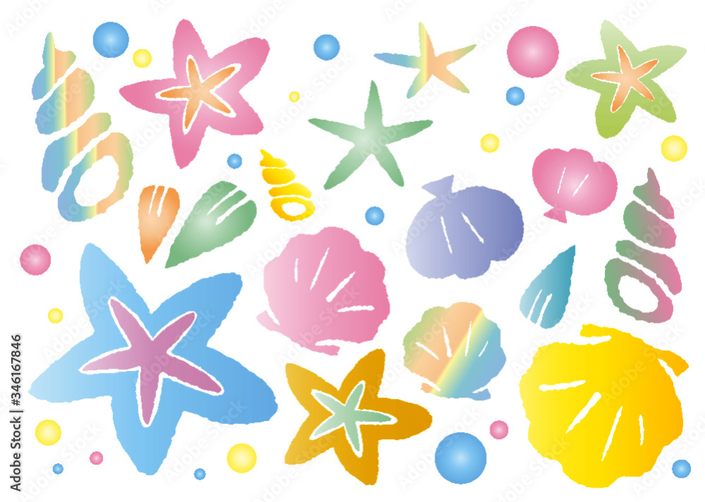 海のイメージ。貝殻やヒトデなどが可愛い。壁紙や背景としてもお使いいただけます。 海のイメージ。貝殻やヒトデなどが可愛い。壁紙や背景としてもお使いいただけます。