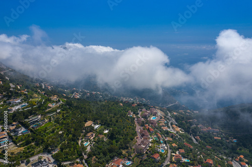 Aerial view of French Riviera coast near of Nice, Cote d'Azur, France, Europe. © Curioso.Photography