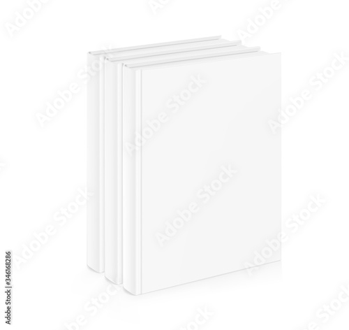 Template of  blank cover set book isolated on white background. Vector illustration. It can be used for promo, catalogs, brochures, magazines, etc. Ready for your design. EPS10.	
