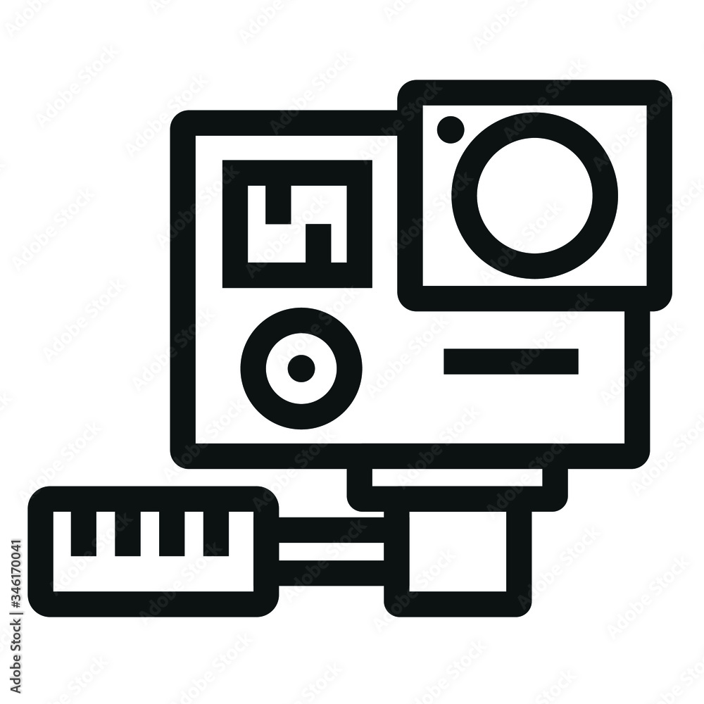 actions video camera black icon on white background actions video camera black icon on white background