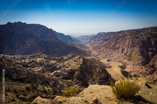 Bild auf Leinwand Dana Biosphere Reserve from above, Dana canyon