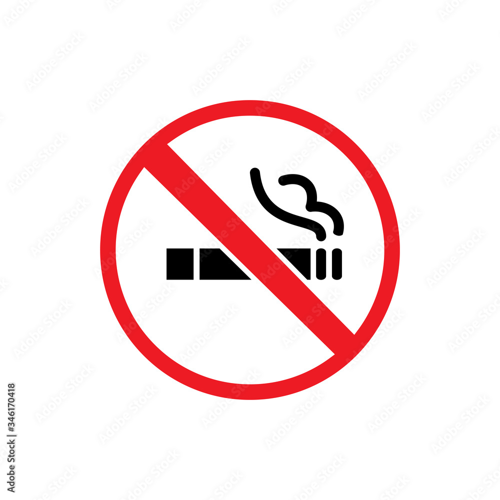 No Smoking Icon Design Vector Template No Smoking Icon Design Vector Template