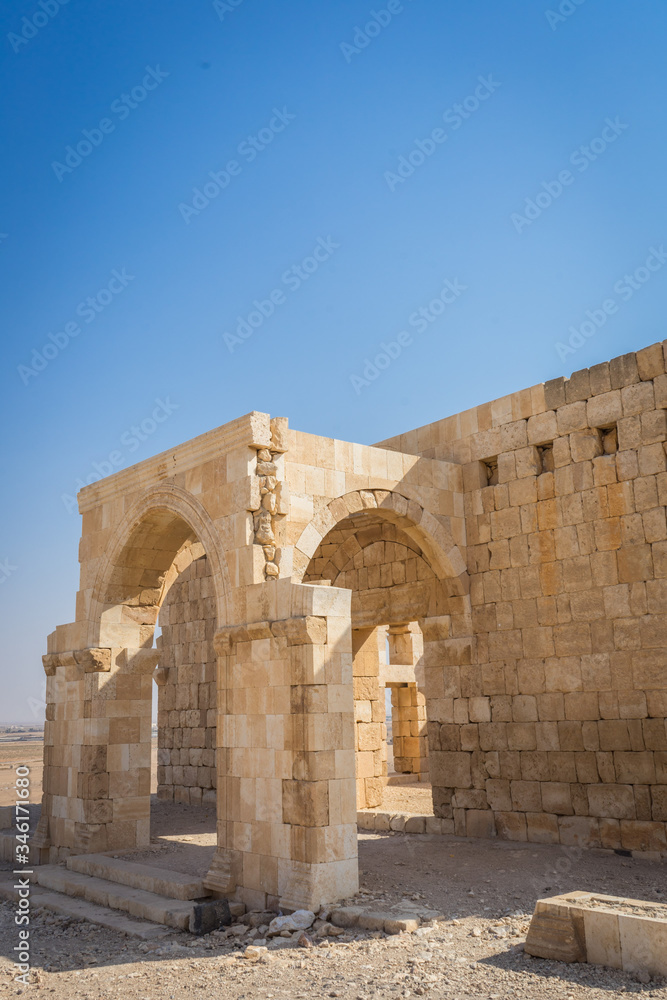  Qasr al Hallabat desert castle ruins