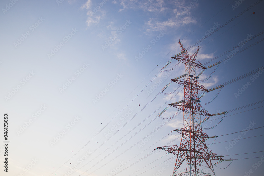 Electricity transmission power lines