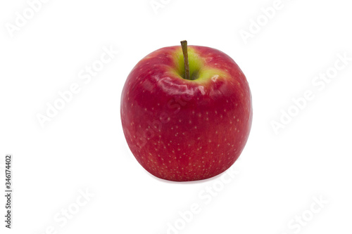 red apple isolated on white background.