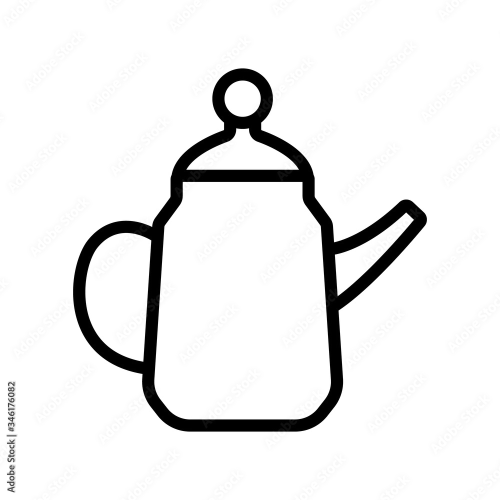 porcelain dishes for hot liquids icon vector. porcelain dishes for hot liquids sign. isolated contour symbol illustration porcelain dishes for hot liquids icon vector. porcelain dishes for hot liquids sign. isolated contour symbol illustration