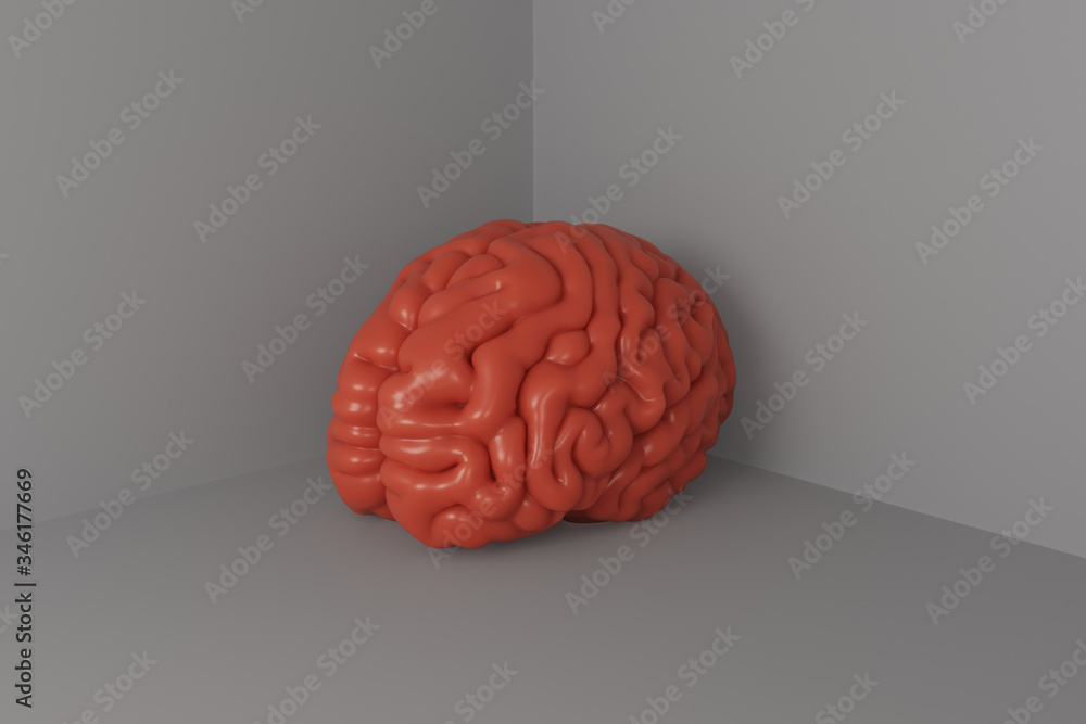 Cornered mind. 3d illustration. Cornered mind. 3d illustration.
