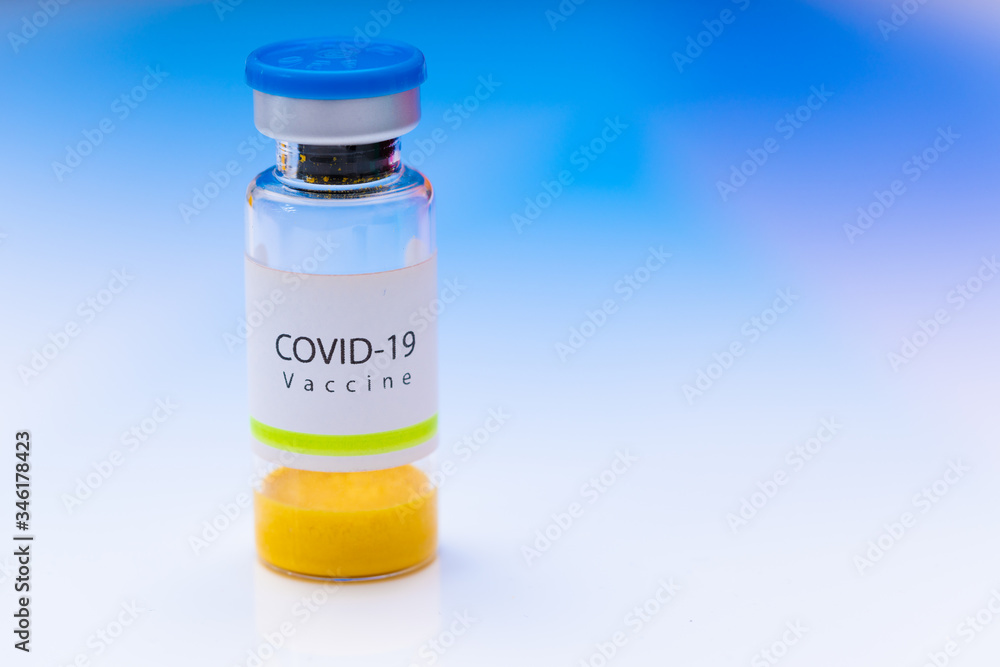 Obraz premium Coronavirus, Covid 19 virus, vaccine vial