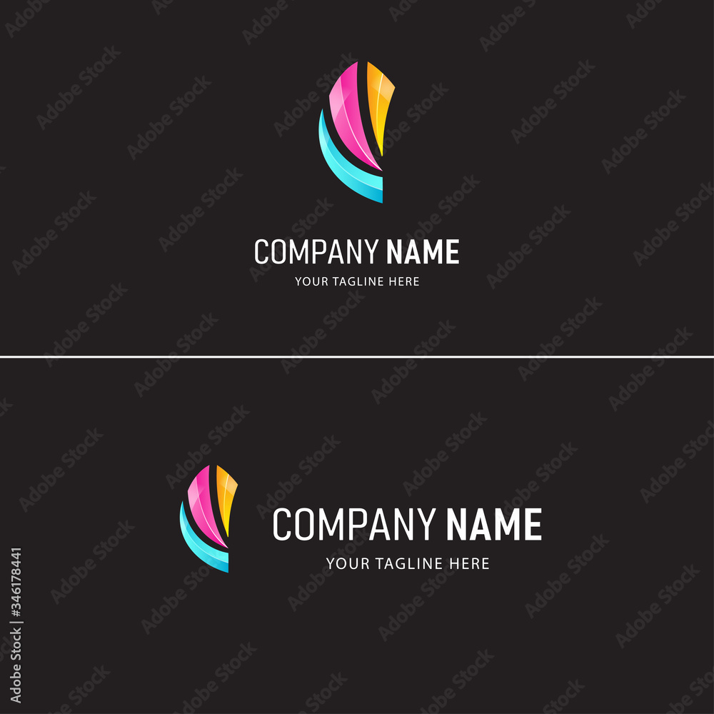 Colorful Abstract Logo Design. Gradient Style Company logo Colorful Abstract Logo Design. Gradient Style Company logo