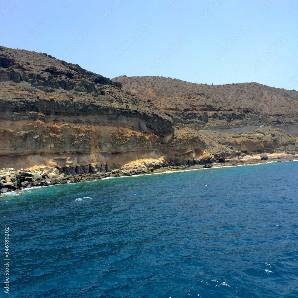 view of coast in part of Gran Canaria view of coast in part of Gran Canaria