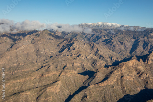 Mount Lemmon in Airzona, aerial view. photo