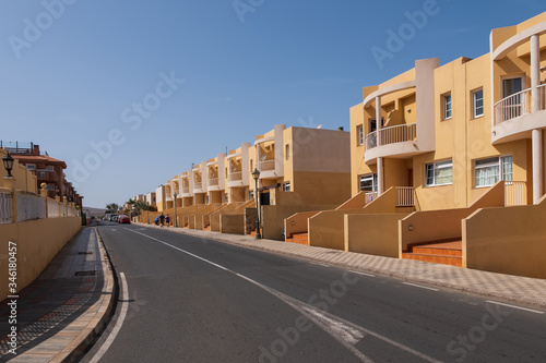 Vacation homes in Caleta De Fuste on Canary Island Fuerteventura, Spain. October 2019 © Сергій Вовк