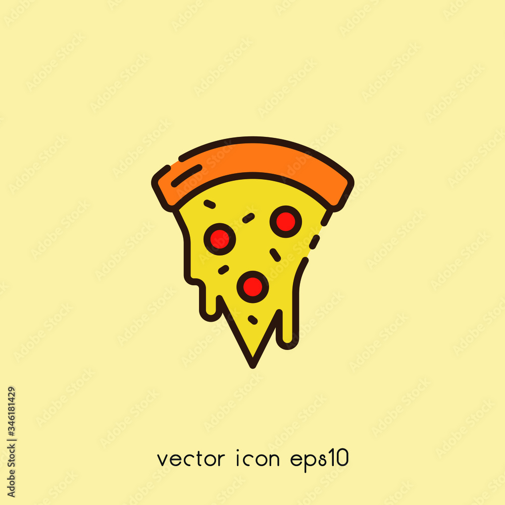 Pizza slice vector icon illustration. Ui/Ux. Premium quality. Pizza slice vector icon illustration. Ui/Ux. Premium quality.