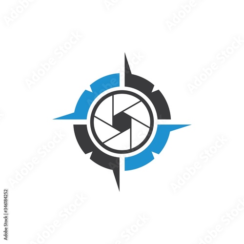 compass logo vector tempate ilustration