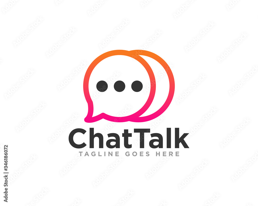 Chat Communication Logo Design Vector Chat Communication Logo Design Vector