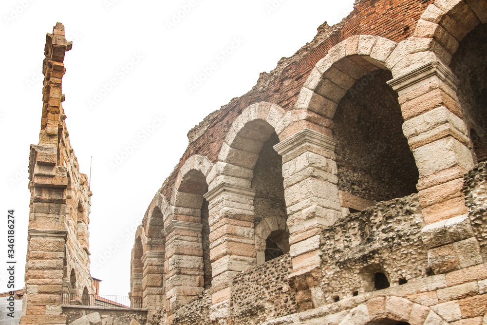 Arena Colosseum historical part of Verona, Veneto, Italy,