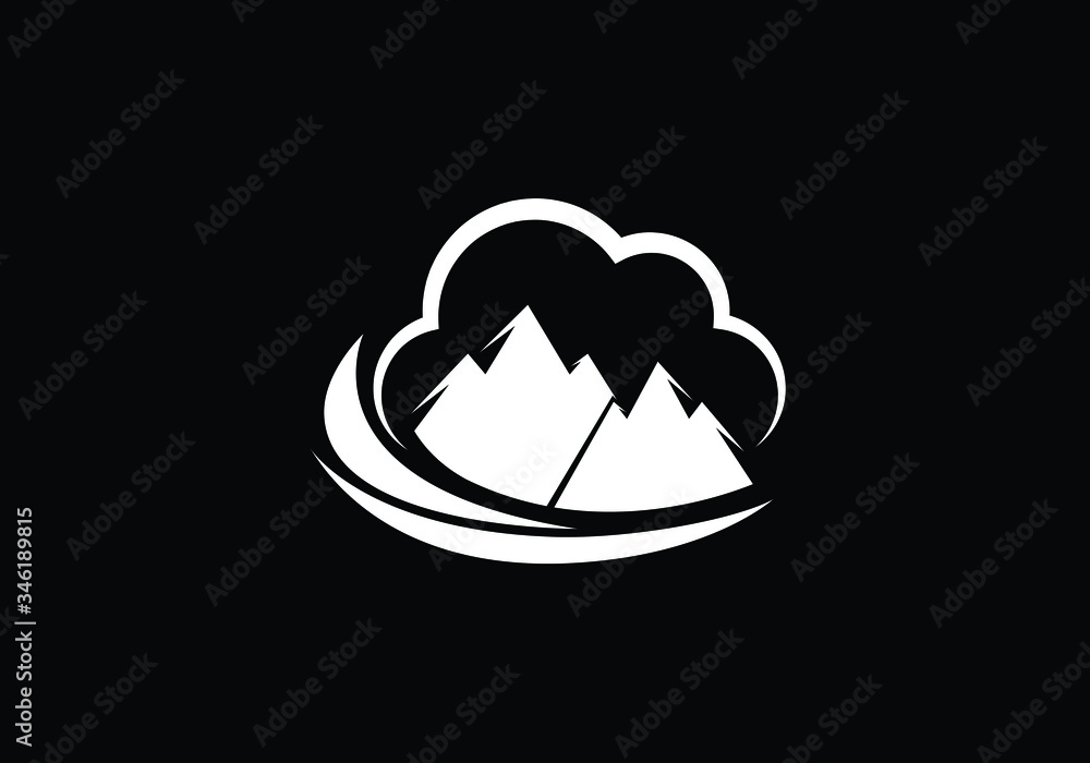 Mountain Logo design template, Mountain Logo sign symbol Mountain Logo design template, Mountain Logo sign symbol