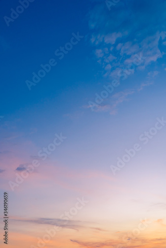 sunset in the sky vertical background