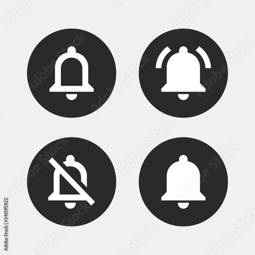 Bell icon. Notification symbol modern, simple, vector, icon for website design, mobile app, ui. Vector Illustration