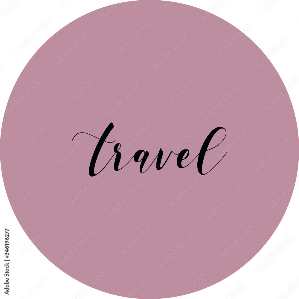 Instagram Highlight Story Icons Nude Dark Pink Version Travel Stock 