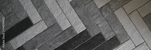 Close-up laid ceramic granite tiles for outdoor use © H_Ko