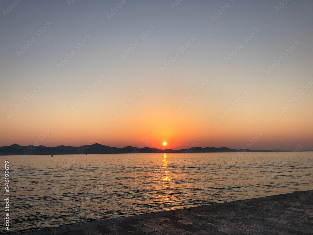 Sunset in Zadar Croatia