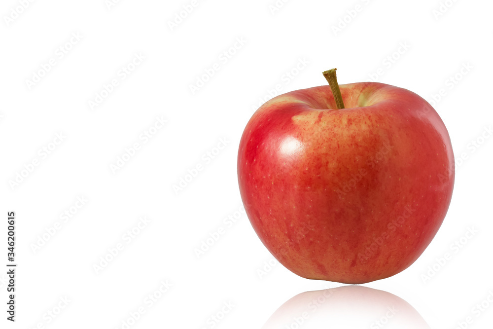 Red apples isolated on a white background Red apples isolated on a white background