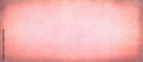 Old pink pastel bakcground in antique paper texture with vintage grunge borders and soft light center