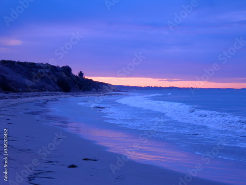 Amzingly beautifyl purple sunrise in Santa Barbara California USA