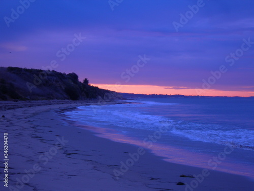 Amzingly beautifyl purple sunrise in Santa Barbara California USA