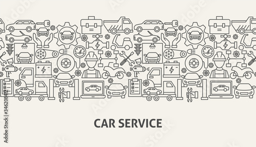 Car Service Banner Concept