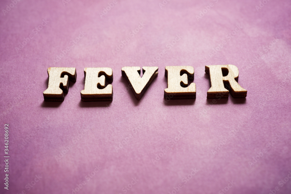 Obraz premium Fever text view