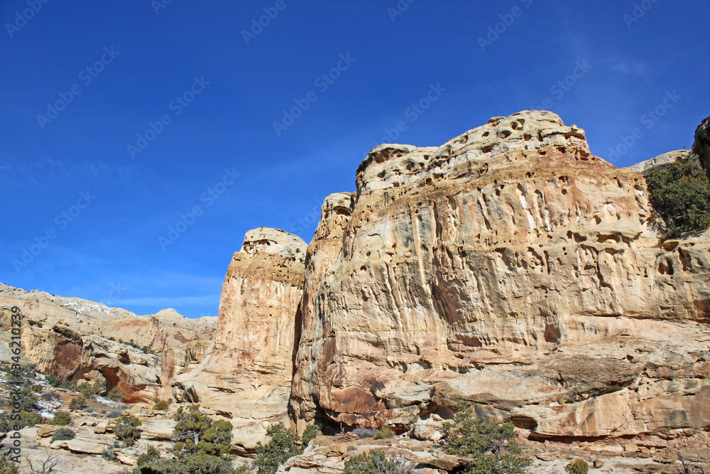 Capitol Reef National Park, Utah, in winter	