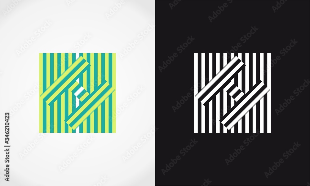 Obraz premium letter H basic concept psichology logo