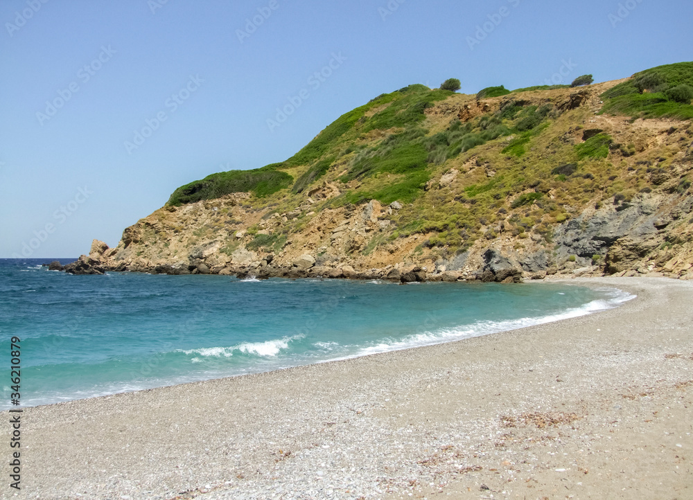 Beach scenery in Skiathos