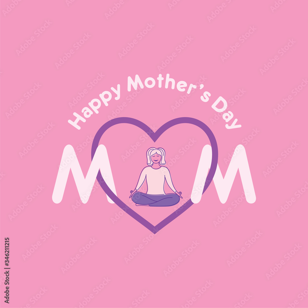 Happy Mother's day greeting card design Happy Mother's day greeting card design