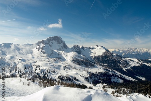 Austrian Alps, ski slopes in Tyrol