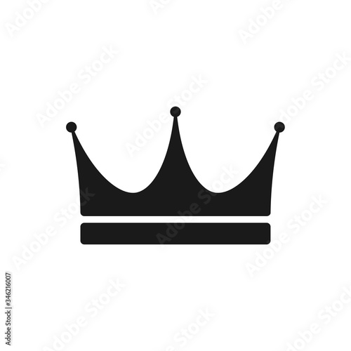 crown icon in trendy flat style