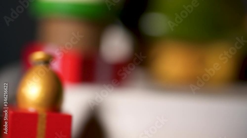 Wallpaper Mural Closeup Of Christmas Carousel Toy, Holiday Celebration. Torontodigital.ca