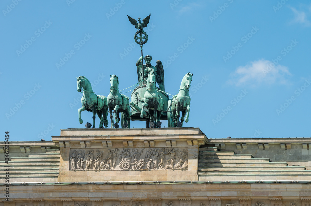 Quadriga auf dem Brandenburger Tor in Berlin