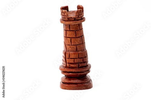 chess pieces on white background 