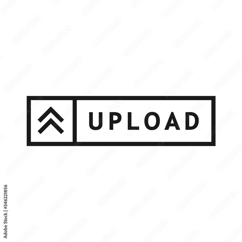 upload bar vector icon in trendy flat style upload bar vector icon in trendy flat style