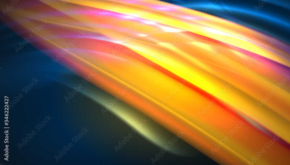 Obraz premium Creative fluid wave lines abstract background. Trendy abstract layout template for business or technology presentation, internet poster or web brochure cover, wallpaper
