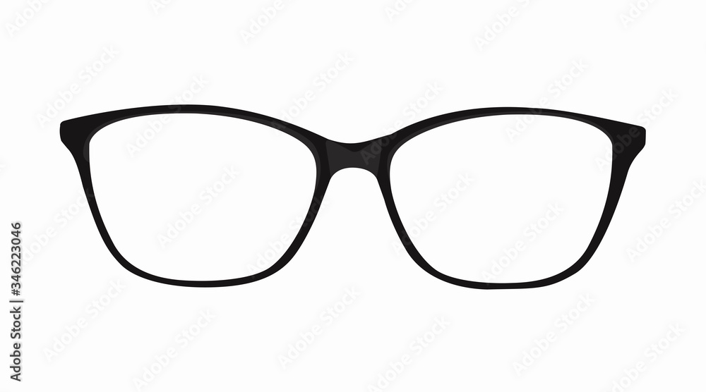Vector Isolated Illustration of Glasses Vector Isolated Illustration of Glasses