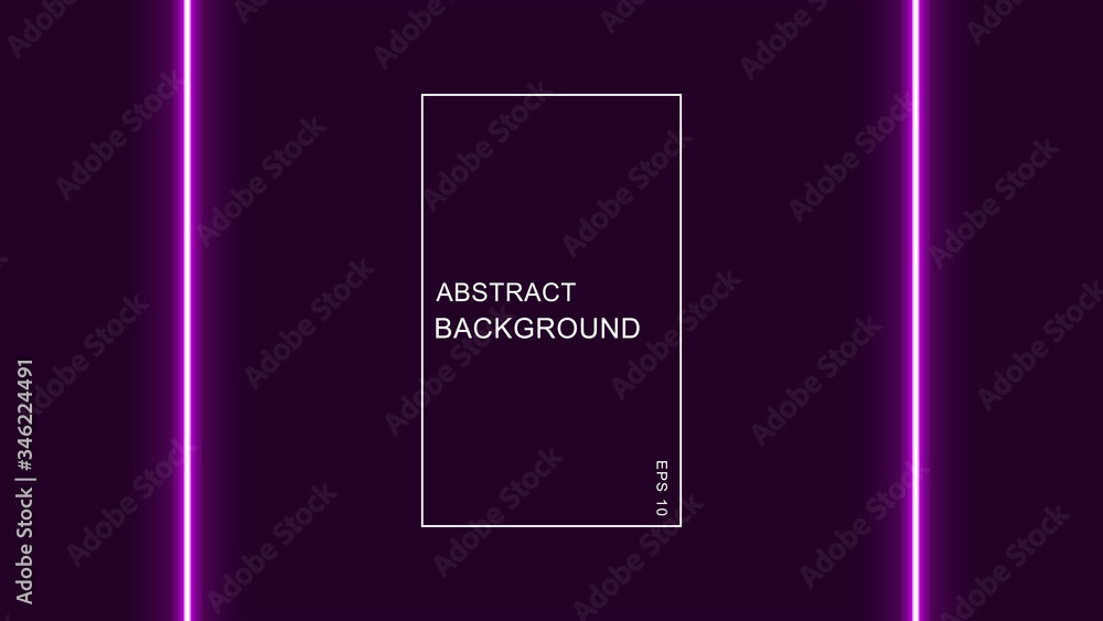 Dark background with purple neon effect Dark background with purple neon effect
