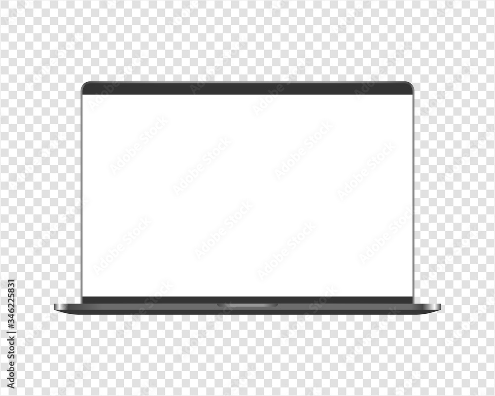 Modern laptop computer mockup. Laptop computer mockup with transparent screen. Mockup isolated on transparent background. Modern laptop computer mockup. Laptop computer mockup with transparent screen. Mockup isolated on transparent background.