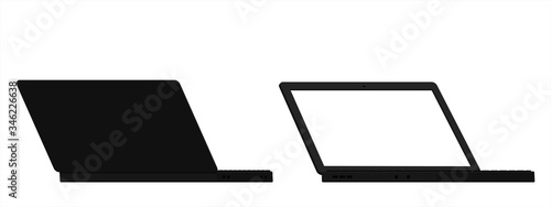 Isolate laptop on white background